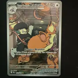 Pokemon TCG Team Rocket's Raticate 202/182 Sv10: Destined Rivals Holo MINT/NM - Image 1