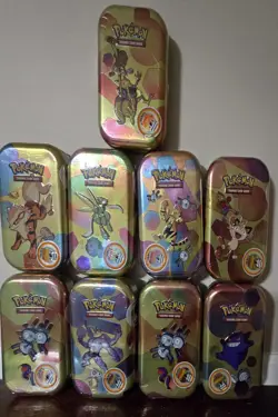Pokemon TCG Scarlet & Violet 151 Mini Tins Lot Of 9 - Image 1