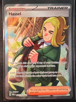 Pokemon TCG Hassel 205/167 Twilight Masquerade Full Art Ultra Rare NM - Image 1