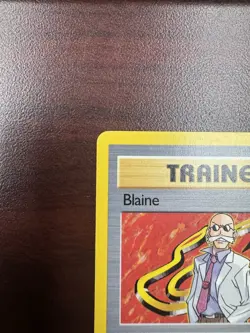 1st Edition Blaine (LP) 100/132 Non-Holo Rare Trainer Gym Challenge Pokemon TCG - Image 3