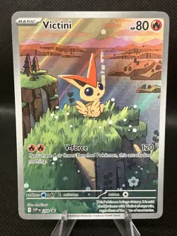 Pokemon Victini SVP 208 Black Star Promo Illustration Rare A - Image 1