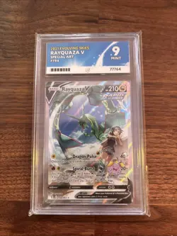 Pokemon Rayquaza V 194/203 Evolving Skies Alternate Alt Art Ace Grading Mint 9 - Image 1