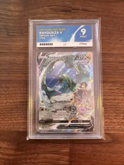 Pokemon Rayquaza V 194/203 Evolving Skies Alternate Alt Art Ace Grading Mint 9 - Image 2