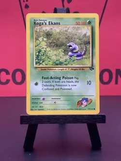 Koga's Ekans 77/132 Common Gym Challenge Regular 1999 WOTC Pokemon TCG NM - Image 2