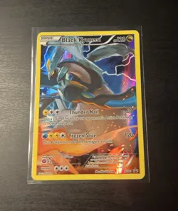 Pokemon TCG Black Kyurem XY80 Full Art Black Star Holo LP Promo 2015 Mint - Image 1