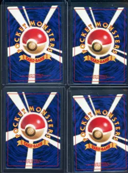 Lot of (4) Assorted 1999 Pokemon Japanese Gym Challenge Trainer Cards - Image 2