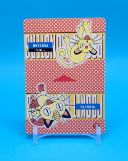 Pokemon Card - Meowth & Persian #600 - Vending Machine - Holo - Image 4