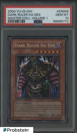 2004 Yu-Gi-Oh! Master Coll Volume 1 #EN006 Dark Ruler Ha Des PSA 10 GEM MINT - Image 1