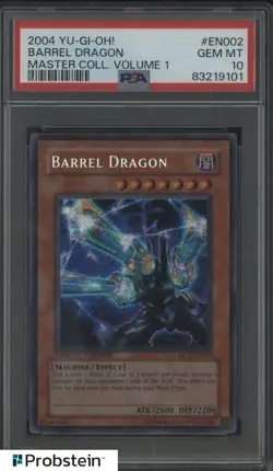 2004 Yu-Gi-Oh! Master Coll Vol 1 #EN002 Barrell Dragon PSA 10 GEM MINT - Image 1