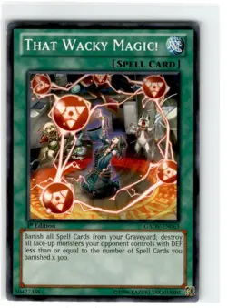 Yu-Gi-Oh! That Wacky Magic! Common GAOV-EN063 Lightly Played 1st Edition - Image 1