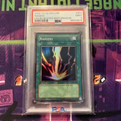 Yu-Gi-Oh! - 2002 Raigeki Unlimited Edition - LOB-053 - PSA 9 - Mint - Image 1