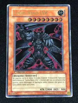 YUGIOH DARK LUCIUS LV8 CDIP-EN011 1ST ULTIMATE PLAY/ EDGE-WEAR ITALIAN - Image 1
