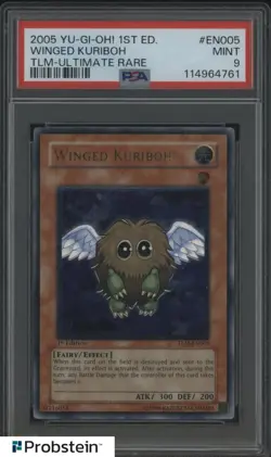 2005 Yu-Gi-Oh! 1st Ed Winged Kuribogh TLM Ultimate Rare #EN005 PSA 9 MINT - Image 1