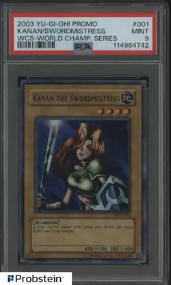 2003 Yu-Gi-Oh! Kanan the Swordmistress Kanan the Swordmistress WCS 001 PSA 9 - Image 1
