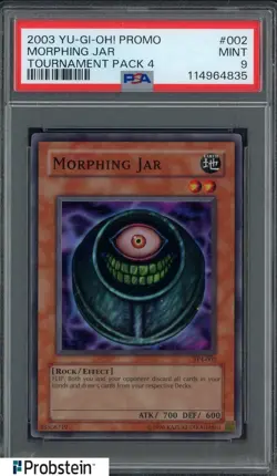 2003 Yu-GI-Oh! Promo Tournament Pack 4 #002 Morphing Jar PSA 9 MINT - Image 1