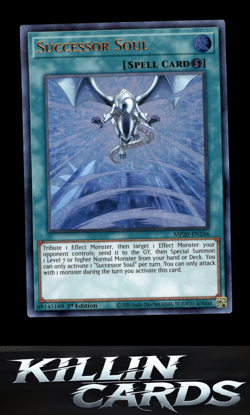 1st Edition Successor Soul MP20-EN246 Ultra Rare 2020 Tin of Lost Memories YuGiO - Image 1