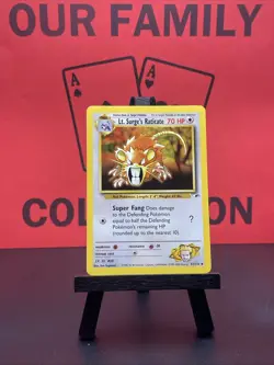 Lt. Surge's Raticate 51/132 Gym Heroes Uncommon Regular 1999 WOTC Pokemon TCG LP - Image 1