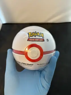D21 Premier PokeBall Pokeball Tin, 3 Pack Pokemon TCG, contains Cosmic Eclipse - Image 1