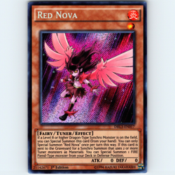Yugioh Red Nova DRL3-EN017 1st Edition Secret Rare Holo - LP-NM - Image 1