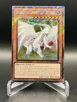 Dragon Spirit of White RA04-EN265 Platinum Secret Rare 1st Ed Yugioh TCG NM/M - Image 1