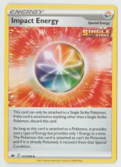 Pokemon Sword and Shield Chilling Reign 157/198 Impact Energy U - Image 1