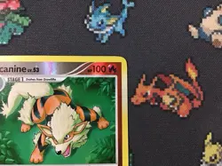 Pokemon TCG Arcanine 1/111 Rising Rivals Holo Card Pokemon Card (A3) - Image 3