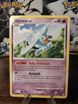 Pokemon - D&P Base Set - Wynaut 42/130 Rare HP/MP Card - Image 1