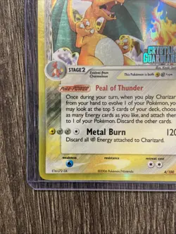 Pokemon TCG Charizard Delta Species EX Crystal Guardians Card 4/100 - Image 5