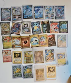 pokemon card mixed bundle 30 cards total - Image 1