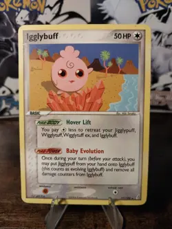 Pokemon- EX Crystal Guardians - Igglybuff 21/100 Rare MP/LP Card - Image 1