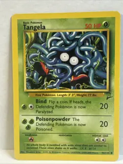 Pokemon TCG Tangela Base Set 2 Unlimited Common Card 96/130 - Image 1