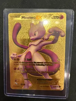 Pokemon Mewtwo EX Gold Foil Card 98/99 - Image 1