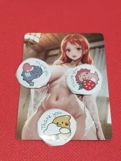 Nami One Piece Goddess Beauty Anime Girl Holo waifu custom Card - Image 2