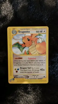 Pokemon TCG Dragonite Expedition normal rare card 43/165 LP/NM - Image 1
