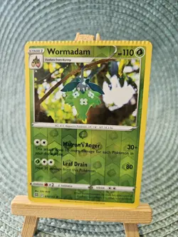 MISCUT Pokemon card BRILLIANT STARS Reverse Holo Rare WORMADAM (010/172) Mint/NM - Image 1