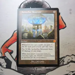 Aetherflux Reservoir 2022 MTG The Brothers' War: Retro Frame Artifacts NM Card - Image 1