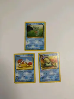 Vintage Pokemon Card Lot - Krabby, Horsea, Omanyte - Fossil Set WOTC 1999 - Image 1