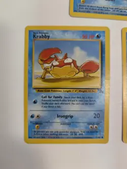 Vintage Pokemon Card Lot - Krabby, Horsea, Omanyte - Fossil Set WOTC 1999 - Image 2