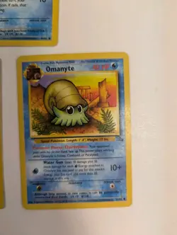 Vintage Pokemon Card Lot - Krabby, Horsea, Omanyte - Fossil Set WOTC 1999 - Image 3