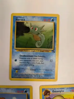 Vintage Pokemon Card Lot - Krabby, Horsea, Omanyte - Fossil Set WOTC 1999 - Image 4