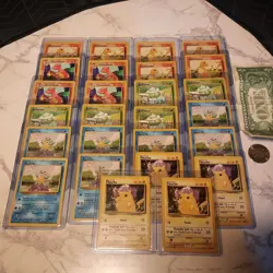 26 Card WOTC Base Set Unlimited Starters Only Charmander Squirtle Bulbasaur - Image 2