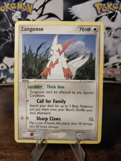 Pokemon - EX Power Keepers - Zangoose 25/108 Rare MP/LP Card - Image 1
