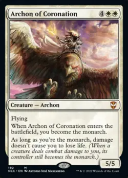 MTG Archon of Coronation [Streets of New Capenna Commander] Near Mint - Image 1