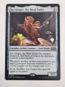 Syr Ginger, the Meal Ender - Near Mint English MTG Promo Pack: Wilds of Eldraine - Image 1