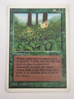 Unlimited Kudzu MTG Unlimited Magic Kid Icarus Moderately played (MP) - Image 1