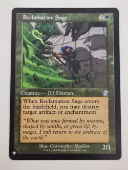 Reclamation Sage 366 S The List MTG Time spiral remastered Retro frame LP - Image 1