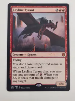 MTG 1x Leyline Tyrant Zendikar Rising Lightly Played - Image 1