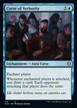 MTG Curse of Verbosity [Commander Legends: Battle for Baldur's Gate] Near Mint - Image 1
