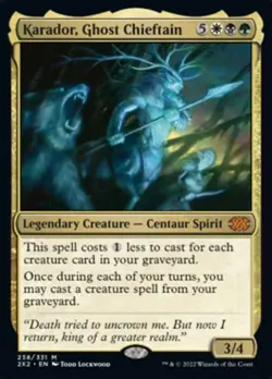 MTG Karador, Ghost Chieftain [Double Masters 2022] Near Mint - Image 1