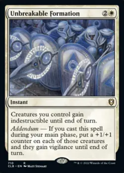 MTG Unbreakable Formation [Commander Legends: Battle for Baldur's Gate] Near Mi - Image 1